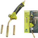 Chalumeau � gaz pour brasage � l'�tain, brasage fort, gaz gpl, set de 3 buses, 1, 4 - 2, 1 kw