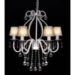 Chandelier avec 2300 cristaux blanc