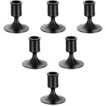 Chandelier bougeoir noir halloween - lot de 6 petite bougeoirs mariage m�tal d�coratifs pour bougies ...