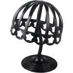 Chapeau de b�b� perruque support plastique 52 cm noir, ensoleill�