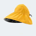 Chapeau de visi�re �t� femme anti - uv, pliable pour plage, voyage et f�tes, taille unique jaune
