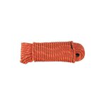Corde polypro. tresse orange 6mm bobine 15m - chapuis