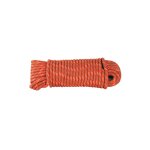 Corde polypro. tresse orange 6mm bobine 15m - chapuis