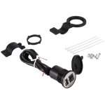 Chargeur d'alimentation de t�l�phone portable de moto usb prise de port �tanche 12v - jeffergarden