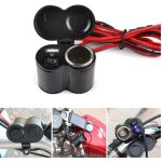 Chargeur allume - cigare pour moto t�l�phone portable ports usb q - a47