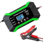 Chargeur de batterie automobile 12 v 6 a, chargeur d'entretien intelligent avec d�sulfateur et compensation ...