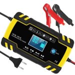 Vurahome - chargeur de batterie intelligent 12v / 24v 8a, 3 �tapes de chargeur batterie mainteneur et ...