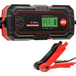 Chargeur de batterie intelligent 4a 6v / 12v, mainteneur de chargeur batterie voiture avec lcd pour voiture, ...