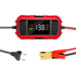 Chargeur de batterie moto intelligent 12v 2a avec �cran led, chargeur d'entretien automatique pour batteries ...