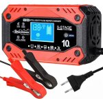 Chargeur batterie voitures, 10a 12v / 5a 24v intelligent chargeur de batterie voiture moto automatique ...