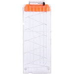 Chargeur de fl�chettes transparent pour pistolet jouet, clip de rechange pour projectiles souples, capacit� ...