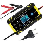 Chargeur de voiture, chargeur de voiture 8a 12v / 24v entirement automatique avec cran lcd, chargeur ...