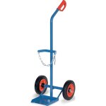 Chariot � bouteilles en acier pour contenu de bouteilles 1x20 - 50l pneus en caoutchouc plein trgf100kg ...