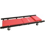 Autobest - chariot de garagiste professionnel avec 4 roulettes pivotantes mtal