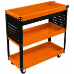 Chariot � outils 81 x 36 x 79cm acier thermolaqu� 3 niveaux capacit� totale 150kg - tiroir verrouillable ...