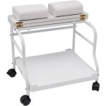 Chariot portable avec 4 roues universelles pour bain de pieds, p�dicure, p�dicure, pour salon de beaut�, ...