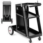 Chariot poste � souder - stamos welding group - capacit� de charge: 80 kg - 3 �tag�res