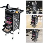 Chariot de salon de coiffure barber hairdressing trolley hair colouring spa cart rolling storage drawer ...