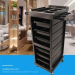 Chariot de salon avec roues, chariot roulant verrouillable premium de 7 �tages, 6 tiroirs, petit chariot ...