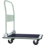 Tectake - chariot à plateforme poignée pliable 2 roues pivotantes à frein et 2 roues fixes Tectake - chariot à plateforme poignée pliable 2 roues pivotantes à frein et 2 roues fixes