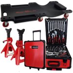 Chariot de visite kraft m�ller, set pour m�canicien, coffret 254 pi�ces, paire de chandelles widmann ...