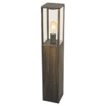Charlois - lampe sur pied ext�rieur - 1 lumi�re - l 14 cm - dor� / laiton - rustique - �clairage ext�rieur ...