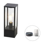 Charlois - led dimmable lampe sur pied ext�rieur variateur inclus - 1 lumi�re - l 14 cm - noir - design ...
