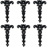 Jusch - charni�res antiques en alliage de zinc - charni�res d�coratives r�tro sculpt�es - charni�res ...