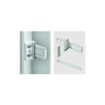 Hettich - charnière invisible pour portes de réfrigérateur - ferrure entraînée Hettich - charnière invisible pour portes de réfrigérateur - ferrure entraînée