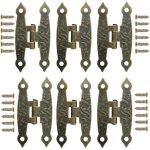 Charnire pour meuble, 20 pices bronze rtro charnires mtal style rtro pliantes avec vispour petite ...