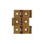 Itar - charni�re paravent - d�cor : poli - largeur ferm�e : 25 mm - mat�riau : laiton