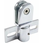 Jusch - charni�re pivotante pour porte de douche en verre, acier inoxydable, 1pi�ce