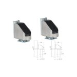 Locinox - charnières porte industrielle automatisée, 90° réglable avec roulement Locinox - charnières porte industrielle automatisée, 90° réglable avec roulement