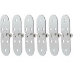 Charni�re de table pliante charni�re rabattable accessoire pour abri de jardin 6 morceaux ?argent?