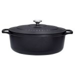 Chasseur - cocotte ovale en fonte �maill�e 29cm noir puc472901