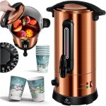 Chaudi�re � vin chaud 10l en acier inoxydable incl. 10x gobelets chaudi�re � vin chaud avec thermostat ...