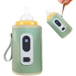 Chauffe - biberon � temp�rature r�glable usb, chauffe - lait pour b�b� avec affichage num�rique, chauffage ...
