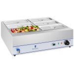 Chauffe - eau bain marie avec robinet 6 x gn 1 / 3 2000w 230v royal catering