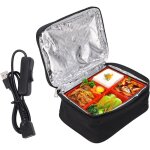 Chauffe - plats 12 v, four portable, sac � d�jeuner avec chargement usb pour micro - ondes portable, ...