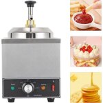 Chauffe - sauce simple distributeur de sauce � t�te unique en acier inoxydable 650 w distributeur de ...