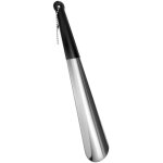 Chausse - pied en m�tal de 30 cm, portable, en acier inoxydable avec poign�e en caoutchouc et cuill�re ...