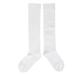 Chaussettes d'escrime �paisses en coton unisex pour sabre, �p�e et fleuret - hommes et femmes blanc