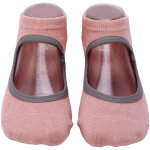 Chaussettes de yoga femme anti - d�rapantes respirantes pour pilates et fitness rose