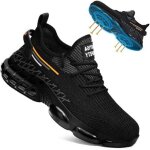 Chaussures � bout en acier pour hommes, chaussures de travail antid�rapantes, chaussures de construction ...