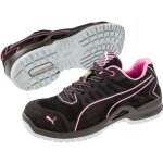 Chaussure de scurit basse femme puma fuse pink low esd s1p src noir / rose 42