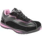 Baskets de scurit femme basses portwest s1p trainer hro noir / rose 38