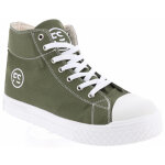 Chaussures de s�curit� hautes - kaki, semelles antid�rapantes blanches - fashion security - confort et ...