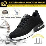 Chaussures de s�curit� hommes femmes l�g�re basket securite confortable antid�rapante chaussures de travail ...