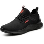Chaussures de s�curit� homme femme chaussures de travail l�g�re respirant embout acier protection basket ...