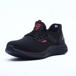 Chaussures de s�curit� homme femme chaussures de travail l�g�re respirant embout acier protection basket ...